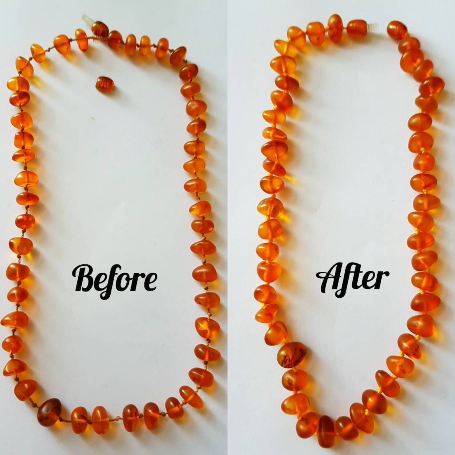 Fix Broken Amber Necklace Repair Fix My Amber Restring Etsy