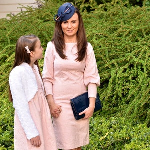 Mother & daughter New Royal dresses powder pink, matching outfit, family outfit, matching mother daughter outfits, mutter tochter kleid image 1