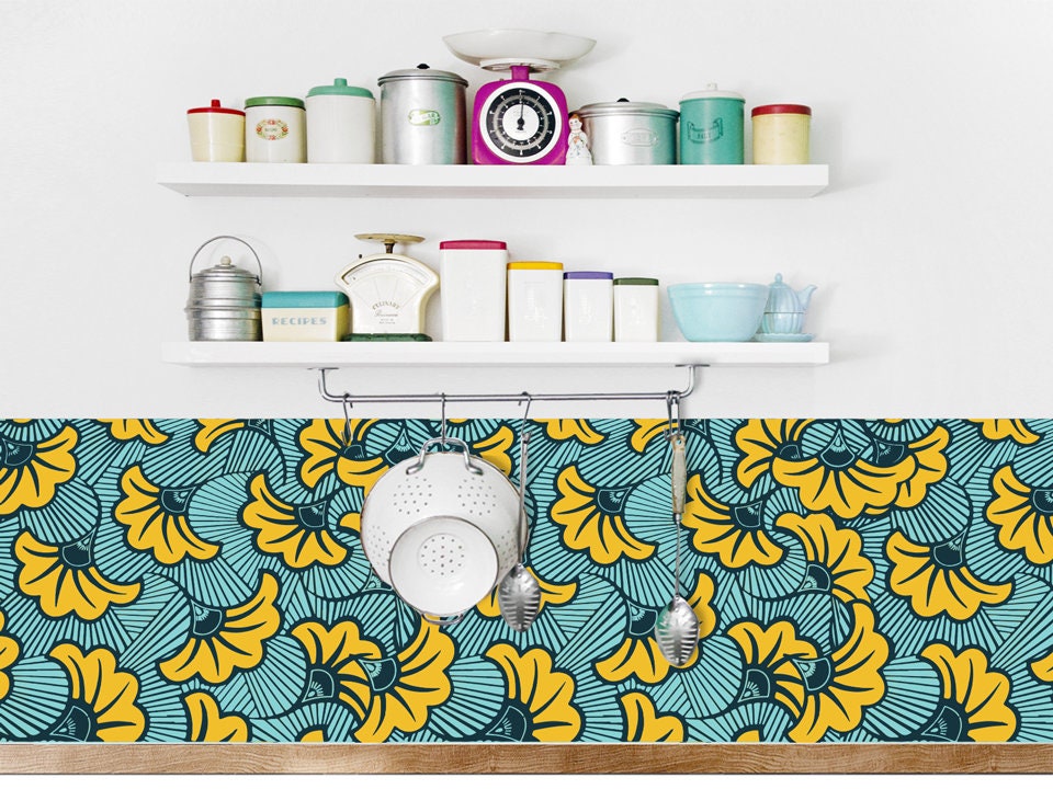 Crédence Adhésive Imperméabilisée Wax Curry