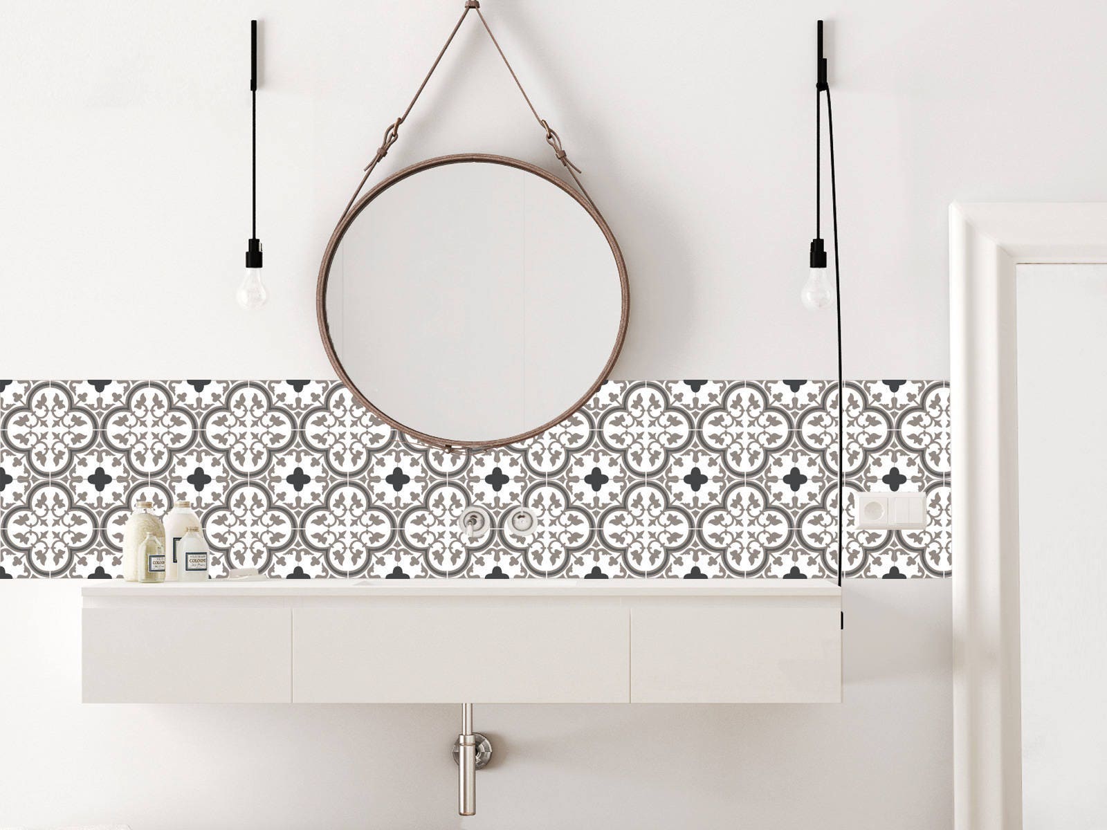 Crédence Adhésive Imperméabilisée Tuileries Moka