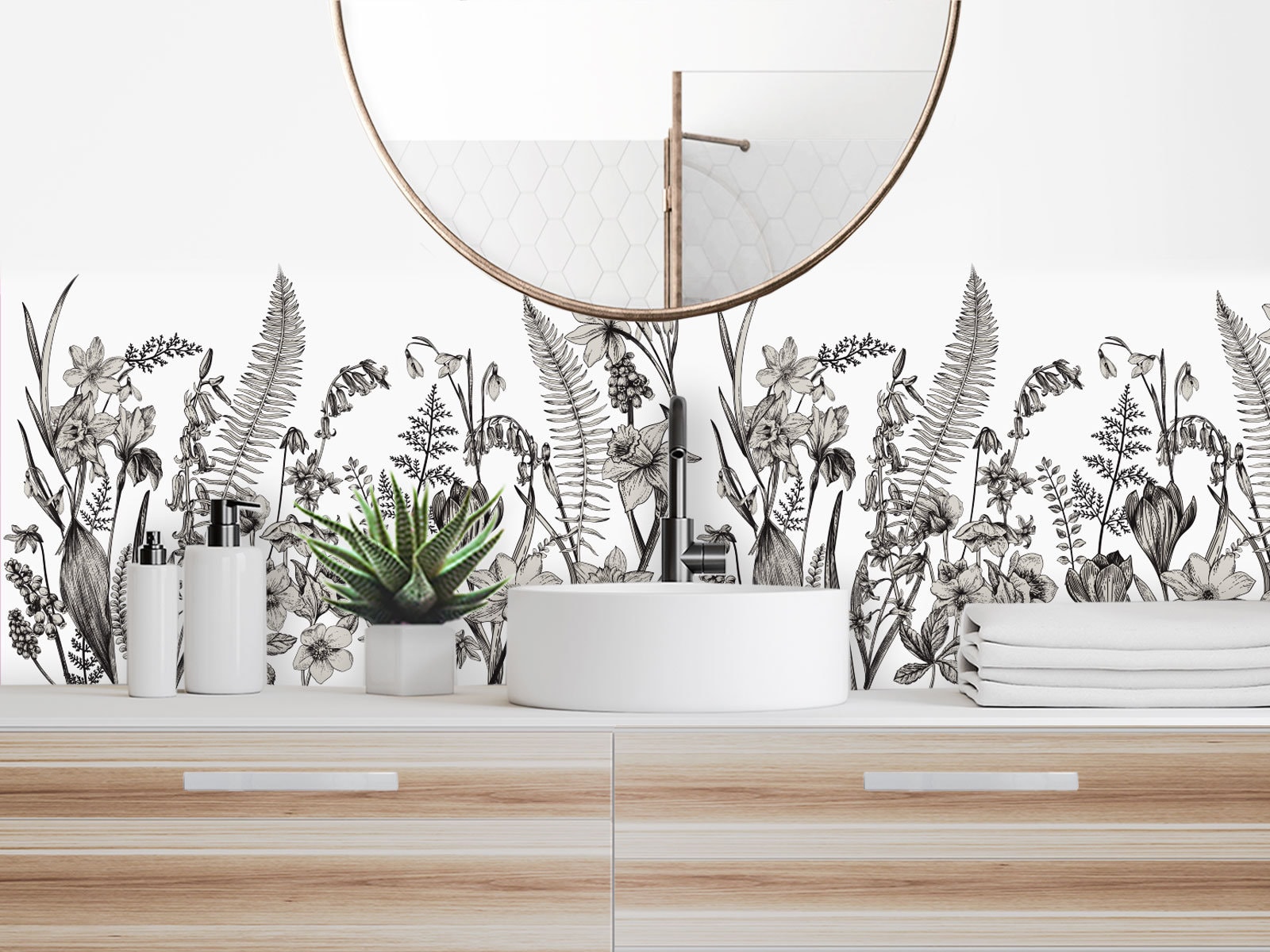 Crédence Adhésive Imperméabilisée Sacre Du Printemps Sépia