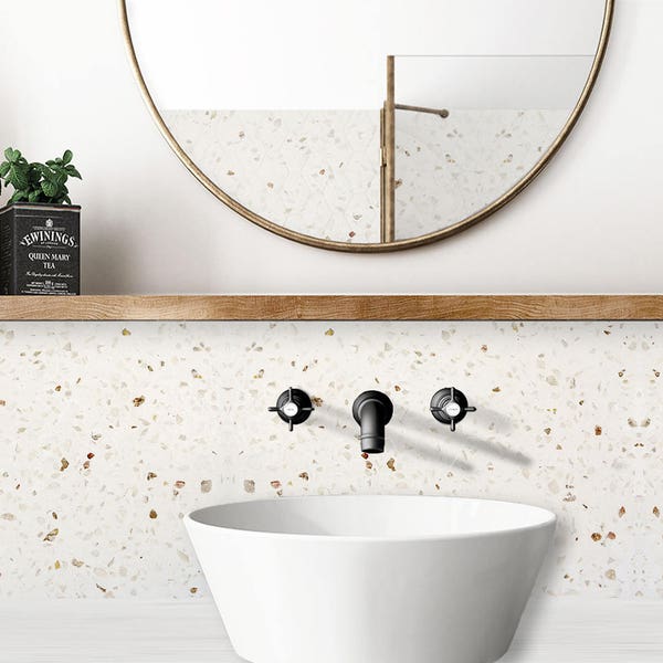 TERRAZZO waterproof adhesive splashback