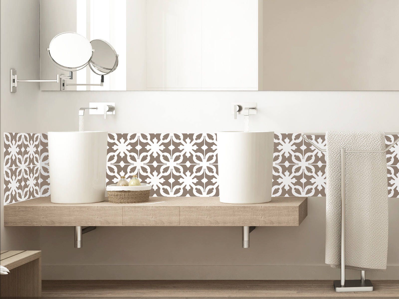 Crédence Adhésive Imperméabilisée Castiglione Beige