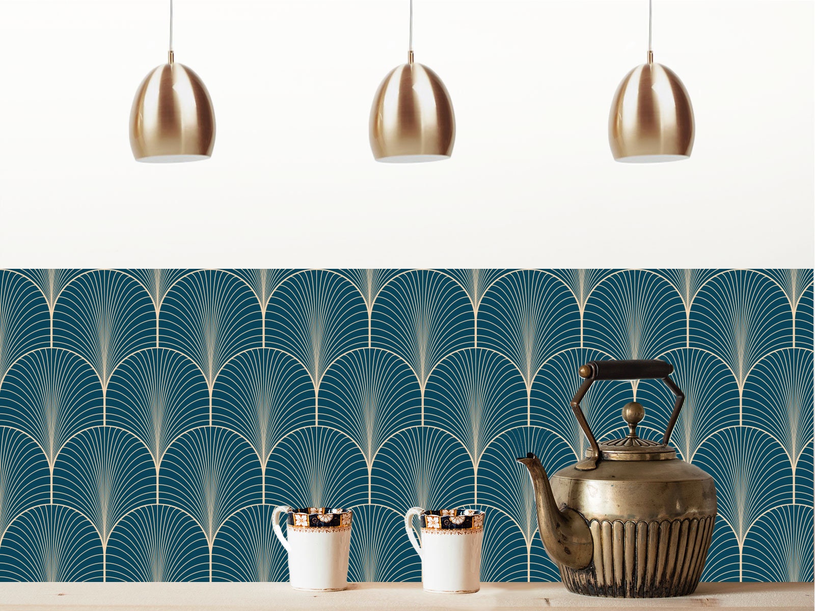 Repositionable Adhesive Splashback KLIMT NIGHT BLUE -  Norway