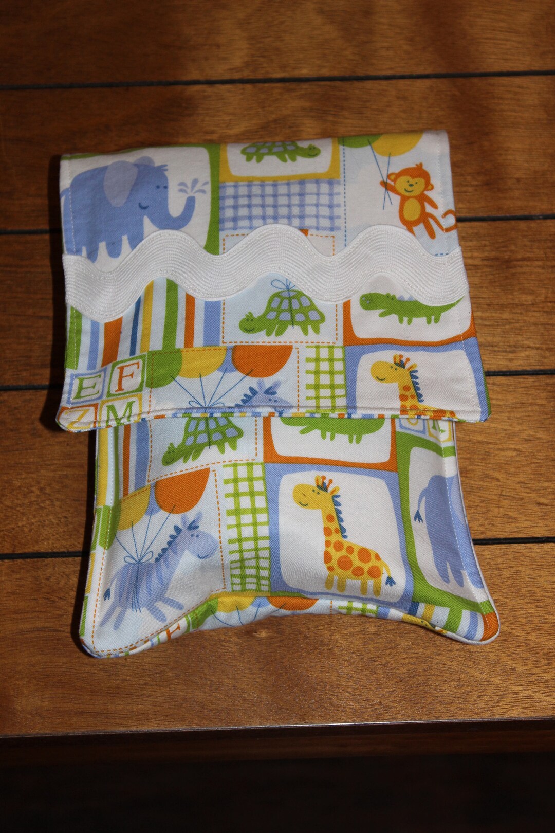 Diaper Tote With White Ric Rac - Etsy