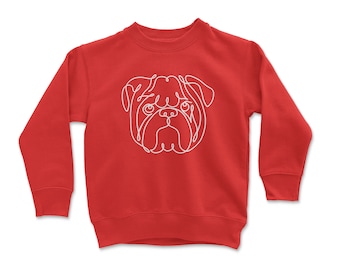 Toddler Cute Dog Sweatshirt | Cute Kids Dog Sweatshirt