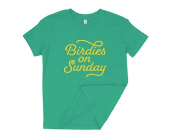 Kids Birdies on Sunday T Shirt | Toddler Golf Tee | Kids Golfer Shirt