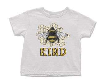 Toddler Bee Kind Tee | Kids Be Kind Tee | Kids Graphic T Shirt | Toddler T Shirt