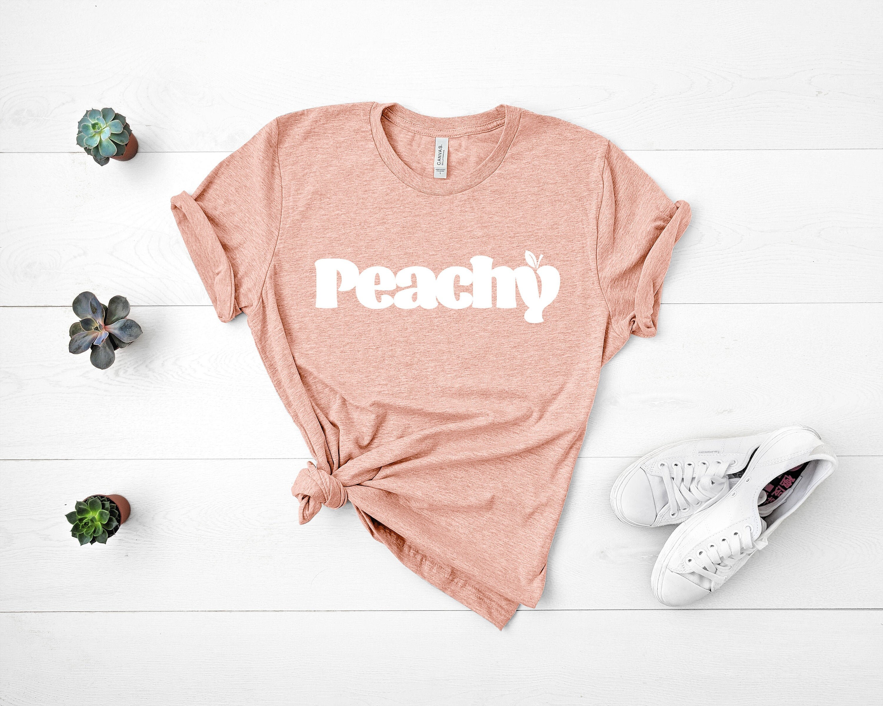 Peachy Shirt Peach Tshirt Tshirt Etsy