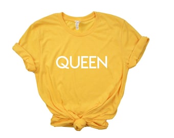 Queen : Yellow is for Melanin tee  •t- shirt  • soft unisex tee . gift ideas