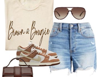 Brown & Bougie t-shirt | melanin | brown sugar | black pride