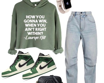 How you gonna win cropped hoodie! Culture |unisex |
