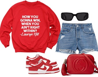 How you gonna win when you aint right within? Lauryn Hill . Rap lyrics . Hip hop . Culture . Vintage