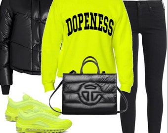 Dopeness! Neon sweatshirt! Culture |unisex |