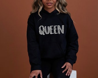 Queen : hoodie  •gift for her • soft unisex tee . gift ideas