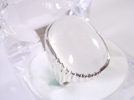 Moonstone Ring For Men Dur E Najaf Ring Sterling Silver Ring Etsy