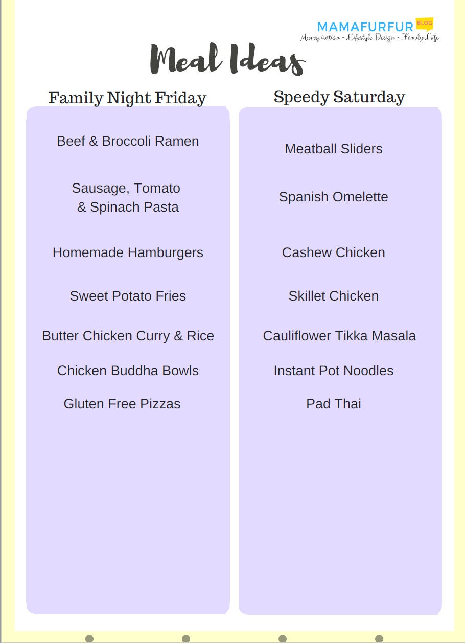 Family Meal Planning & Recipe Guide With Shopping Lists: Budgeting ...