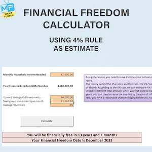 UK Budget Spreadsheet, achieve Financial Goals, Financial Freedom, Debt Repayment Edition Excel Spreadsheet Digital Download only image 3