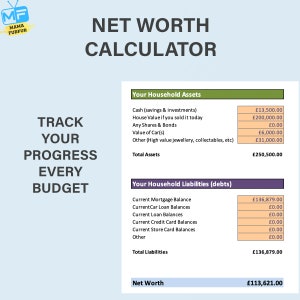 UK Budget Spreadsheet, achieve Financial Goals, Financial Freedom, Debt Repayment Edition Excel Spreadsheet Digital Download only image 6