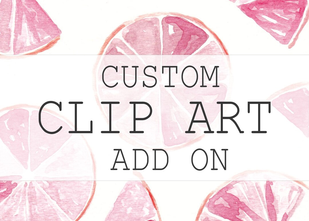 Custom Clip Art Add on for Recipe Tea Towel Create the Perfect Custom