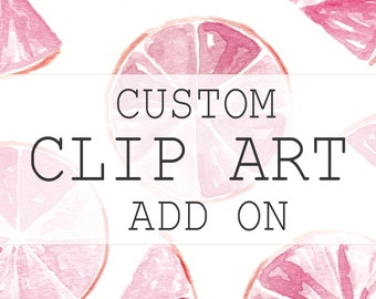 Custom Clip Art Add On for Recipe Tea Towel | Create The Perfect Custom Christmas Gift | Family Recipe Tea Towel Gift