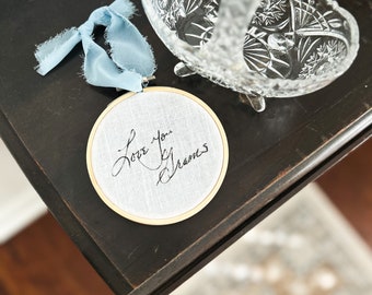 Personalized Handwriting Ornament: Custom Family Keepsake