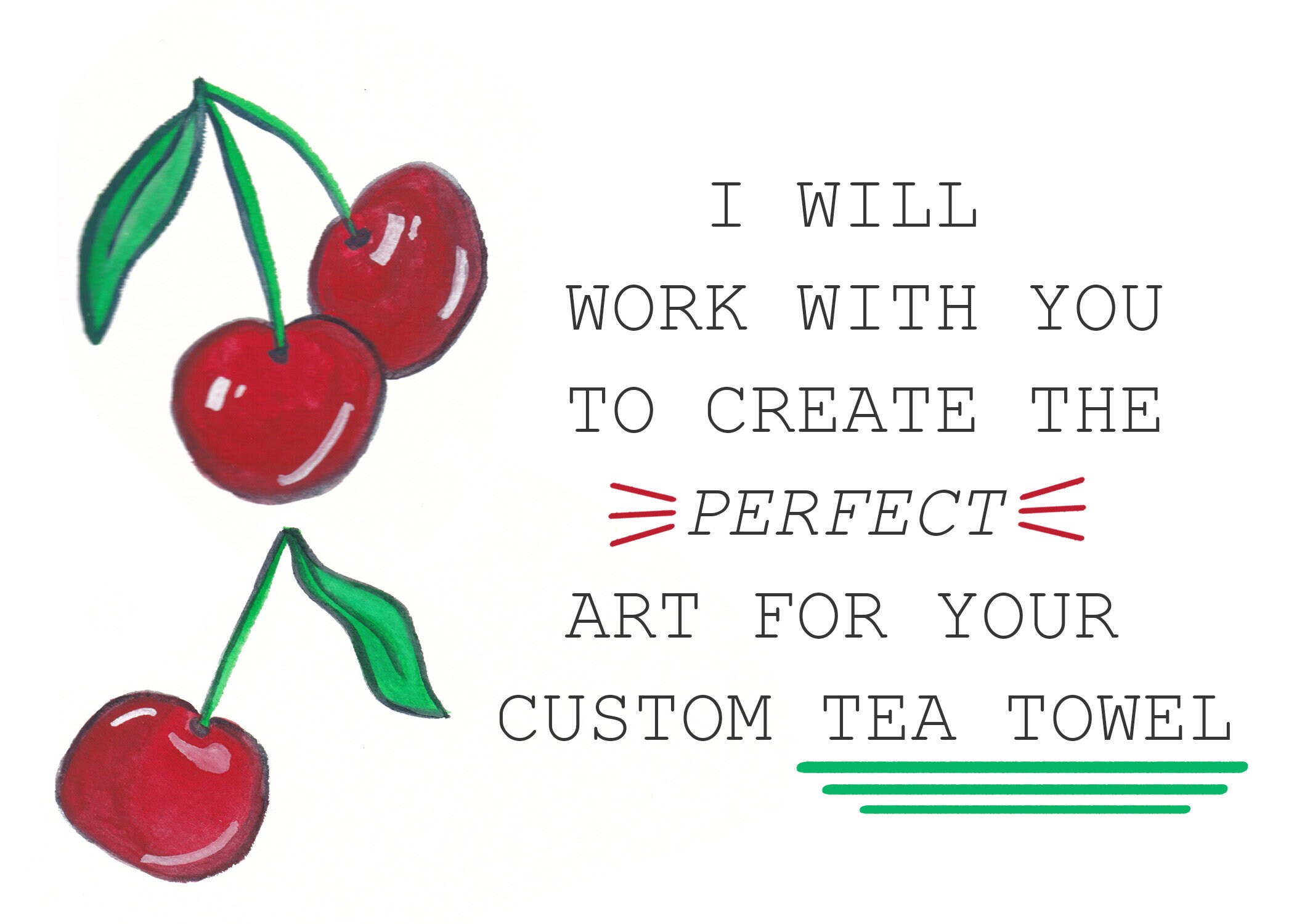 Custom Clip Art Add on for Recipe Tea Towel Create the Perfect Custom