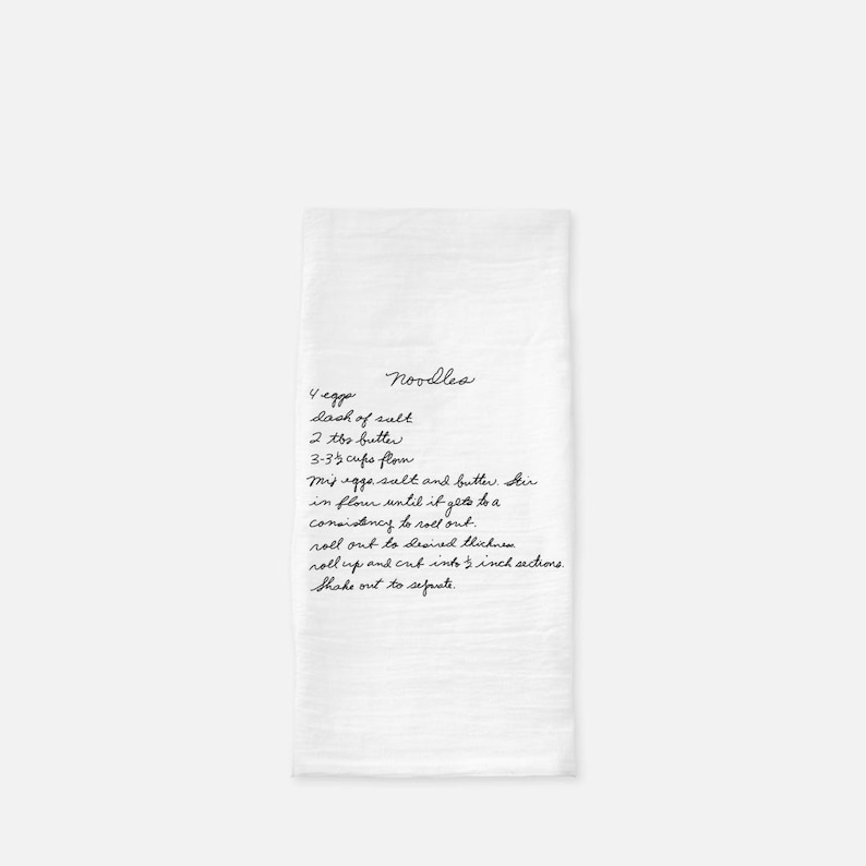 Custom Recipe Tea Towel: Handwritten Family Recipe on Cotton image 10