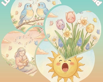 Mi querida madre – Imágenes de la canción / Rotafolio para el tiempo de canto de la Primaria SUD (PDF editable)