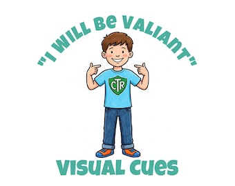 Imágenes de la canción "Seré valiente" / Imágenes para el tiempo de canto de la Primaria SUD / Descarga digital imprimible