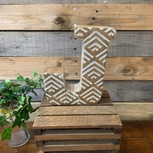 Rustic Free-standing Letter J Home Decor - Etsy