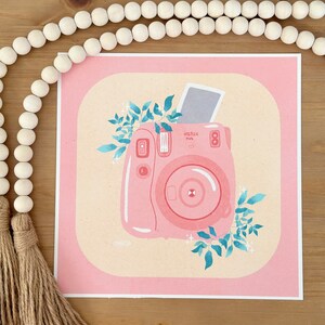 Fuji Fun - Fine Art Print - 8.5&quot;x8.5 inches - Original Artwork - Floral Illustrations