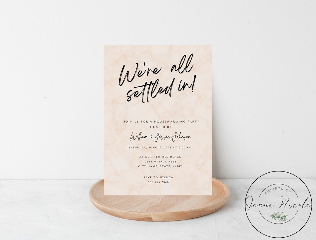 Editable Housewarming Party Invitation: Minimalist First Home (digital ...