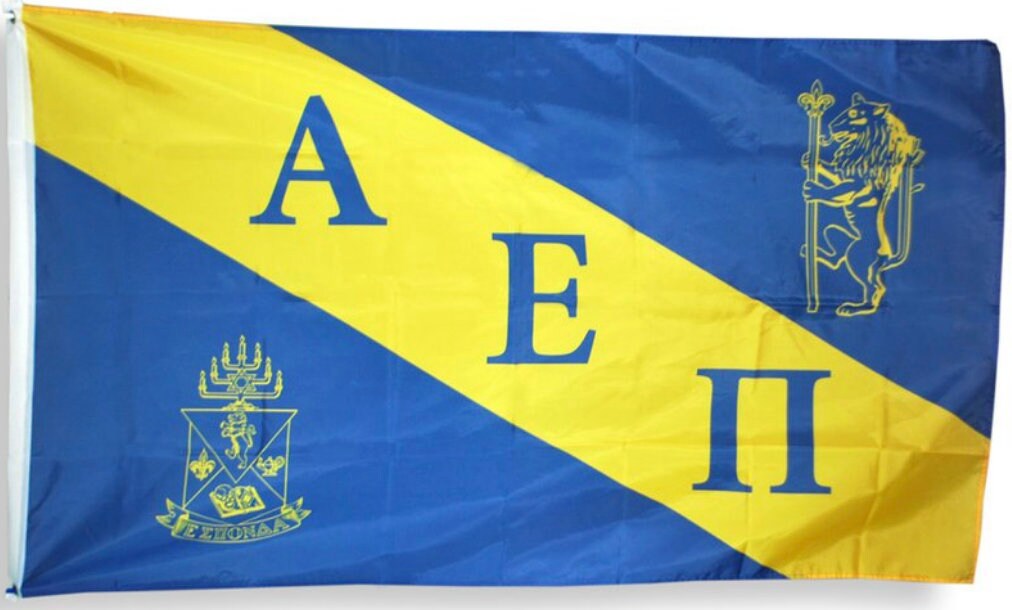 Canvas Tank Top Shirt AEPI Fraternity American Flag! Alpha Epsilon Pi Bella