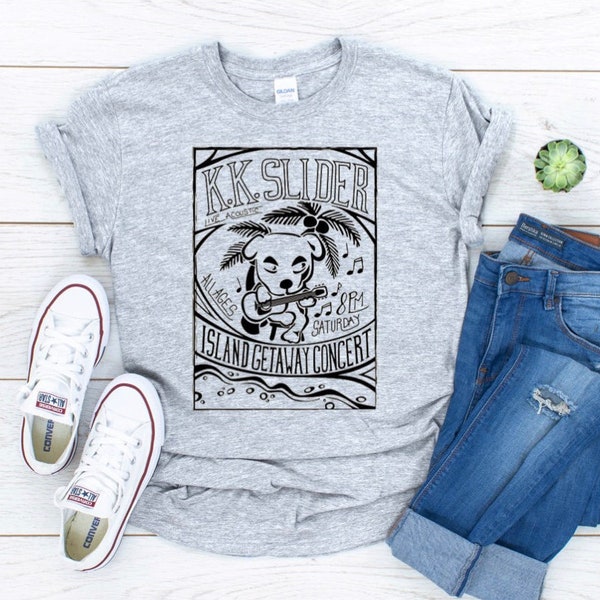 Animal Crossing KK Slider inspired tee