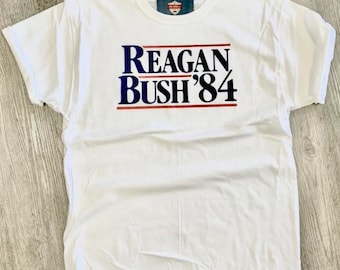 Reagan Bush 1984 vintage style Campaign shirt