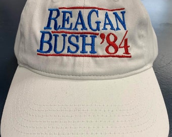 Reagan Bush 1984 remake Embroidered Campaign Dad Hat