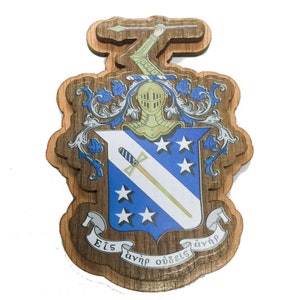 Phi Delta Theta Wooden Crest