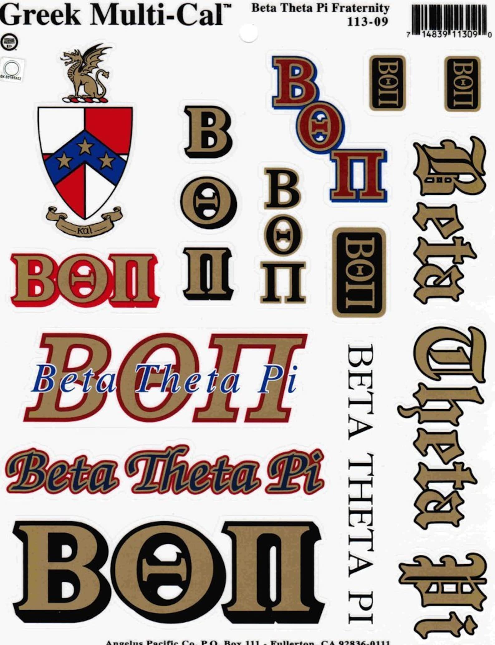 Beta Theta Pi Epsilon Sticker - Etsy