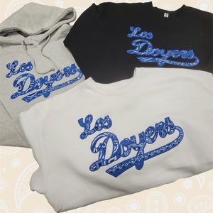 Los Doyers Embroidered Sweater/Hoodie Dodgers Baseball / Original Embroidered Crewneck Hoodies | Dodgers Los Angeles Baseball Gear