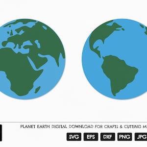 Earth Craft SVG, Earth Cut File, World SVG, Globe SVG, Earth Silhouette, Earth Cricut, World Cut File, Earth Cut File, Planet Cut File