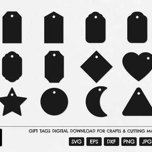 Gift Tag SVG, Tag SVG, Gift SVG, Gift Tag Cut File, Gift Tag Cricut, Gift Tags svg, Gift Tag Template, Gift Tags, Gift Digital Download