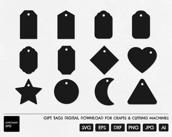Etiqueta de regalo SVG, Etiqueta SVG, SVG de regalo, Archivo de corte de etiqueta de regalo, Cricut de etiqueta de regalo, Etiquetas de regalo svg, Plantilla de etiqueta de regalo, Etiquetas de regalo, Descarga digital de regalo