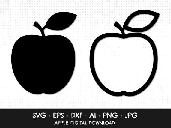Apple SVG Fruit SVG Apple Cut File School SVG Apple Shape | Etsy