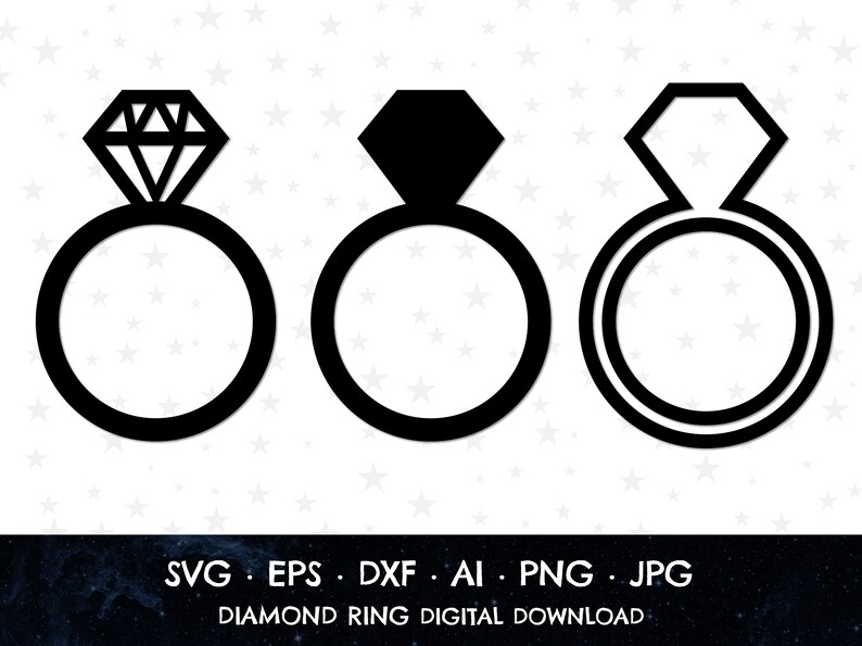 Free Free 196 Silhouette Wedding Ring Svg SVG PNG EPS DXF File