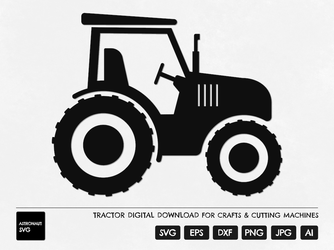 Tractor SVG, Farm SVG, Farmyard Tractor Clipart, Tractor Cut File