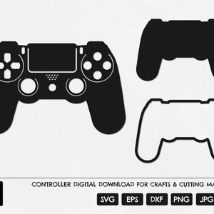 Console Controller SVG, Video Game Controller SVG, Gaming Controller SVG, Controller Silhouette, Controller Cut File, Digital Download