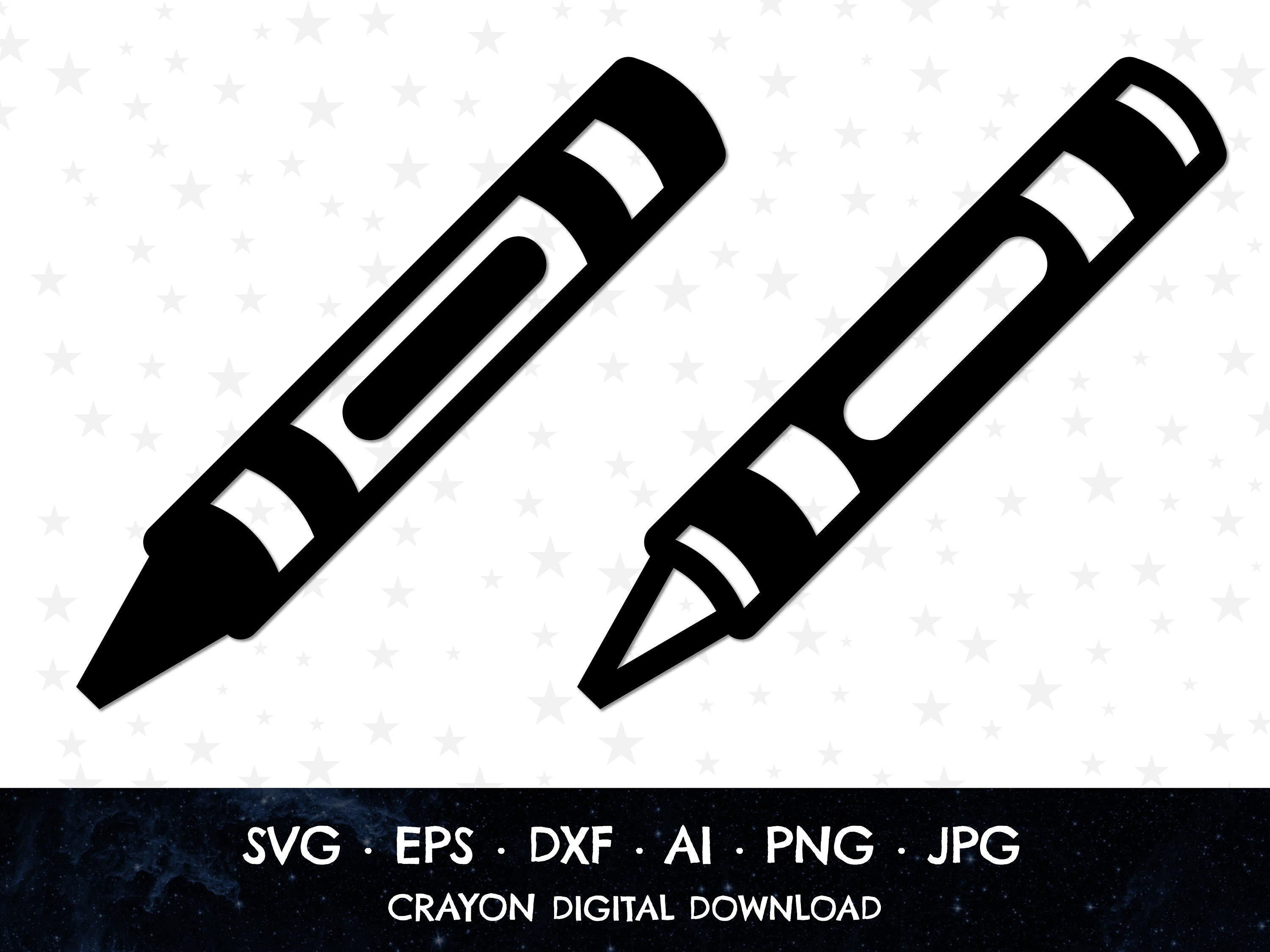 Crayon SVG File Free