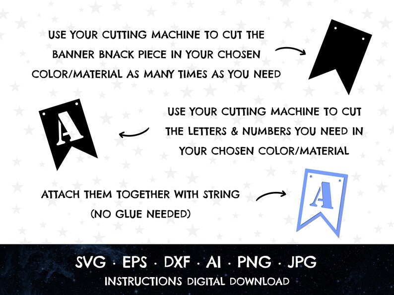 Download Bunting Cut File Bunting 0 9 Banner Layered Banner Build Your Own Banner A Z Banner Svg Banner Cut File Cricut Banner Build A Banner Art Collectibles Digital Kromasol Com