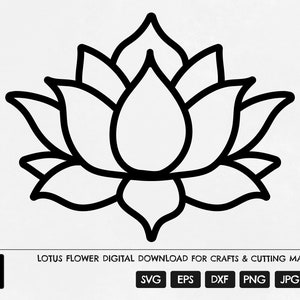 蓮の花 SVG、蓮のナマステ植物 SVG、瞑想の花の切り抜きファイル、蓮の瞑想クリップアート、蓮のシルエット、神聖な蓮の SVG
